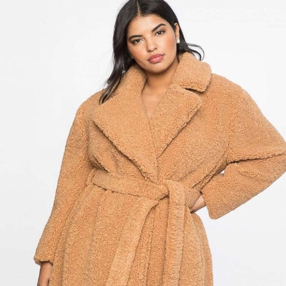 plus size teddy bear coat